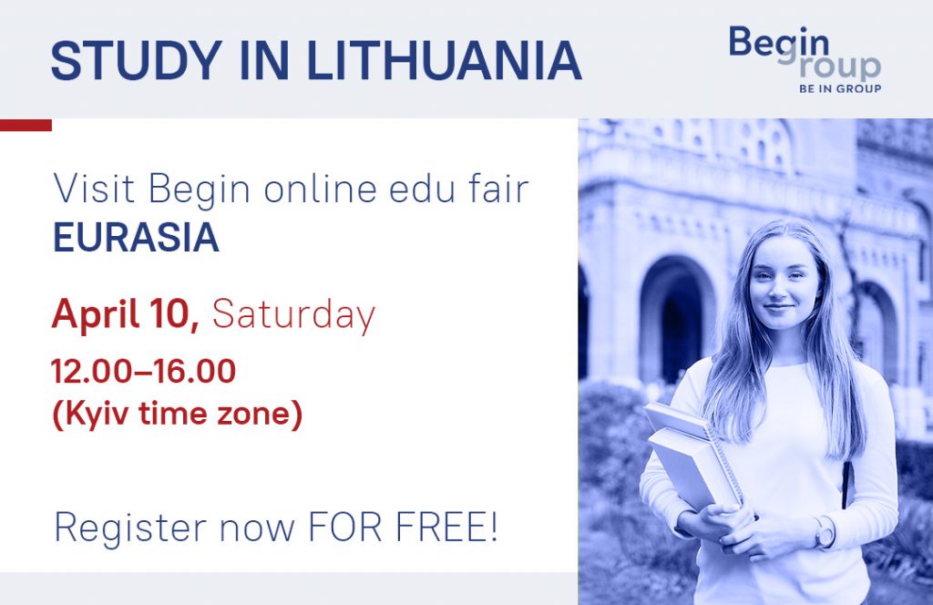 Meet 20 Lithuanian universities at the virtual fair on 10 April